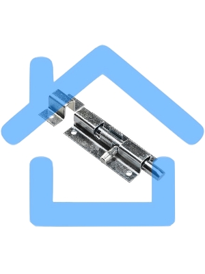 Задвижка накладная ЗТ-60 Цинк ЧЕТЫРЕ СЕЗОНА