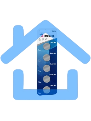 Батарейка Космос KOC20165BLCR CR2016 5хBL (блист.5шт.)