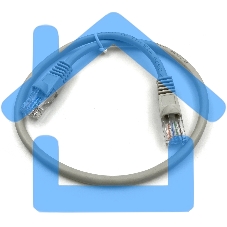 Патч-корд Buro cat5E molded 0.5м серый RJ-45 (m)-RJ-45 (m)