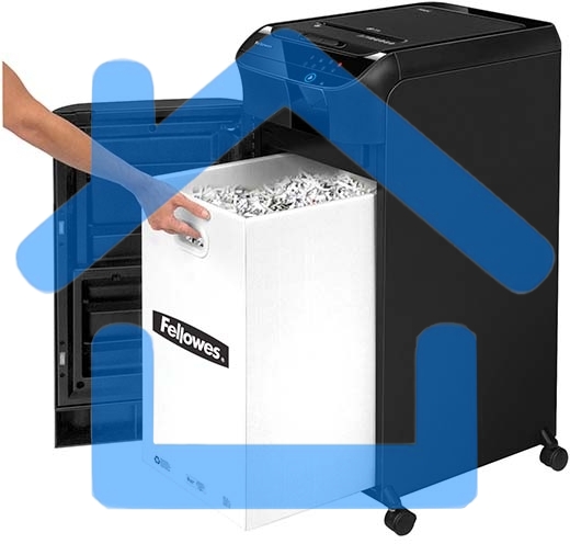 Шредер Fellowes AutoMax 550C (секр.P-4)/фрагменты/550лист./83лтр./скрепки/скобы/пл.карты/CD