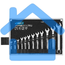 Набор комбинированных ключей GROSS 15149 (6-22мм) 12 шт CrV холодный штамп