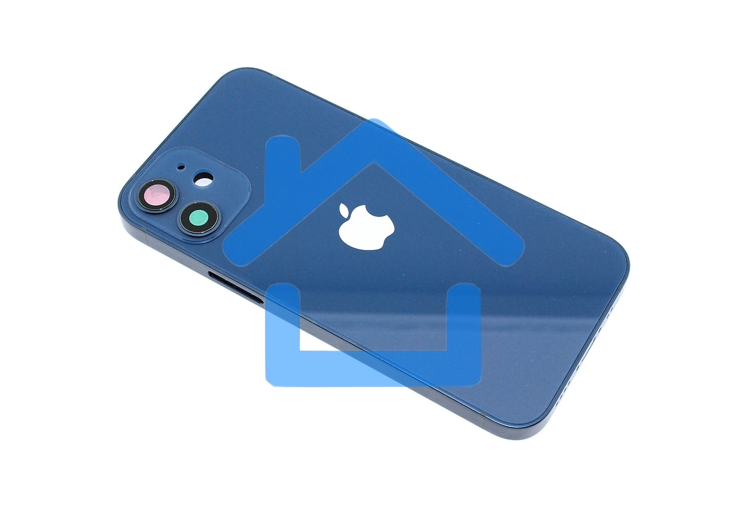 Задняя крышка (корпус) в сборе с рамкой для Apple iPhone 12 Mini синяя