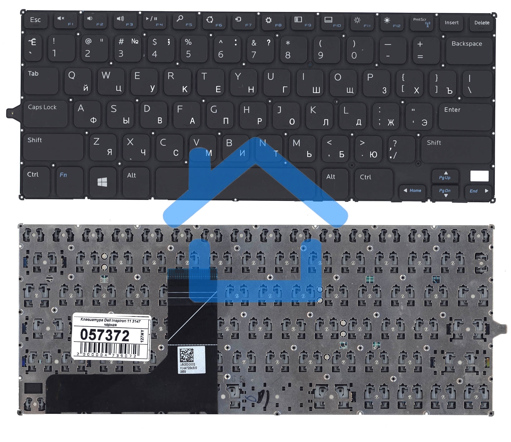 Клавиатура для ноутбука Dell Inspiron 11 3147 черная