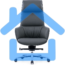 Кресло руководителя Cactus CS-LBK-MILANO кожа, крестов. алюминий