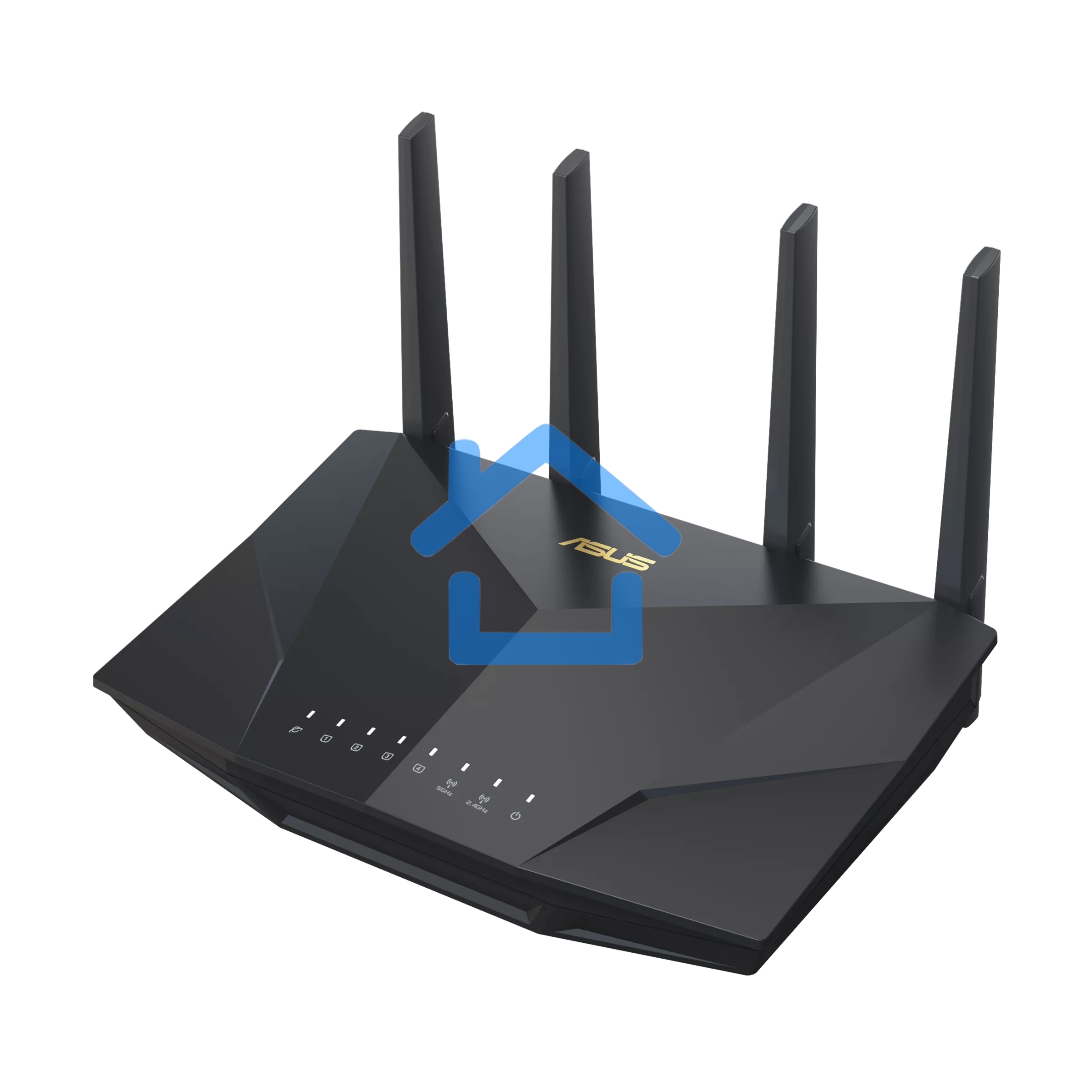 Маршрутизатор Asus RT-AX5400 AX5400 10/100/1000 компл.:устройство/крепления/адаптер черный (упак.:1шт)