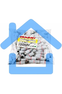 Разъем гнездо TV без пайки белый Rexant