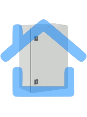 Шкаф ST с монтажной платой 600х400х250мм от IP65-до IP66 IK10 ДКС R5ST0649