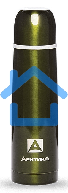 Термос Арктика 102-500 болотный, узкое горло 0,5л классический, цветной, холод/тепло 24 ч
