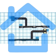Шлейф кнопки включения и кнопок громкости для Meizu M3E
