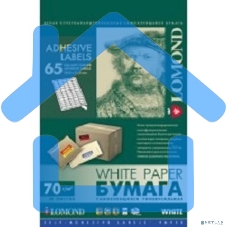 Самоклеящаяся бумага LOMOND универсальная для этикеток, A4, 65 делен. (38 x 21.2 мм), 70 г/м2, 50 листов.