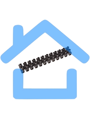 Клеммная колодка винтовая KВ-4 (1,5-4 мм²), ток 3 A, полипропилен черный (ЗВИ), индивидуальная упаковка, 1 шт. Rexant