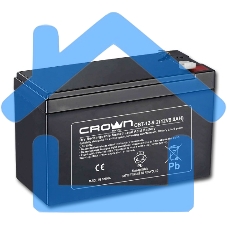 Батарея CROWN CBT-12-9.2 (12V 9.2Ah) F2 срок службы 5 лет