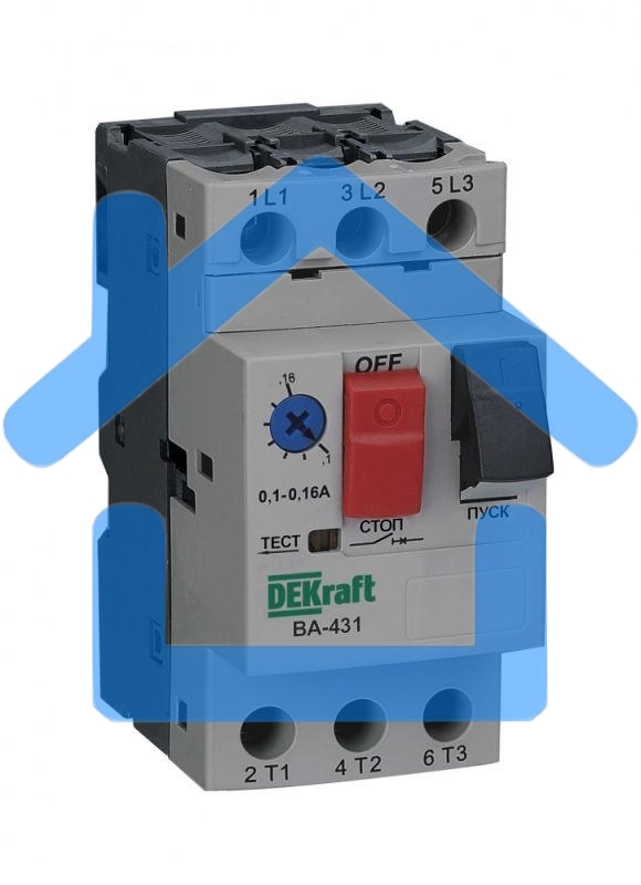 Выключатель автоматический защиты двигателя 3P 6.3-10.0А 100кА ВА-431 SchE 21229DEK