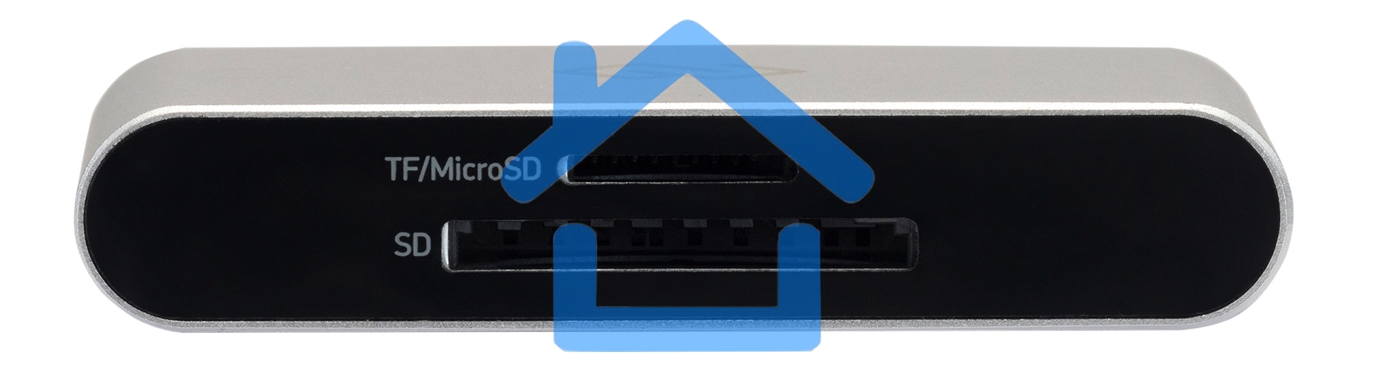 Устройство чтения карт памяти Type C Digma CR-С2501-S серебристый