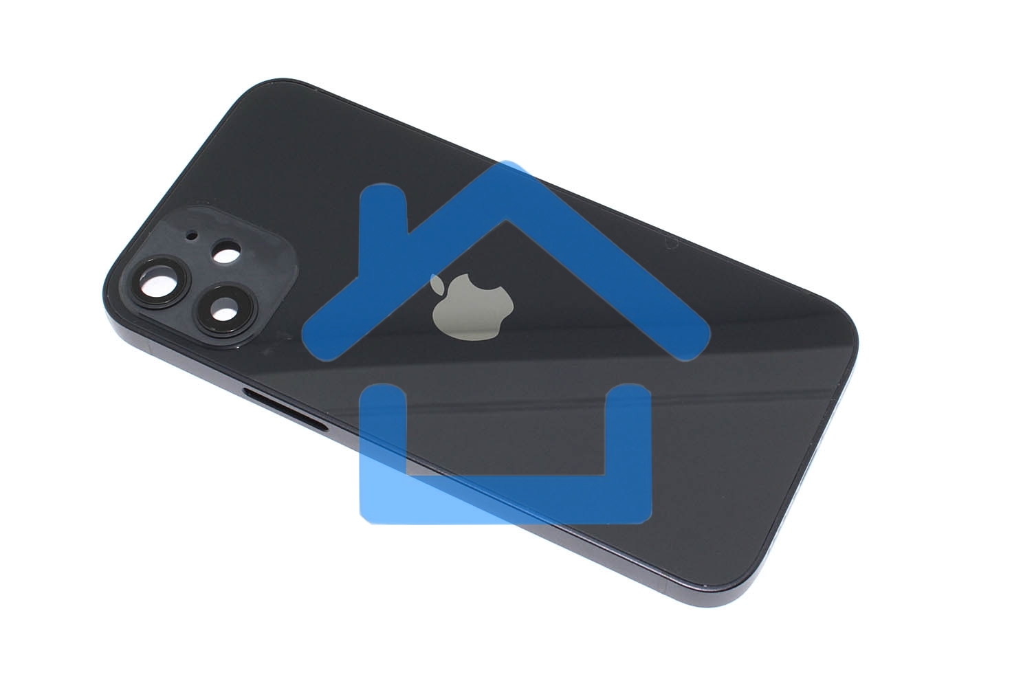 Задняя крышка (корпус) в сборе с рамкой для Apple iPhone 12 Mini черный