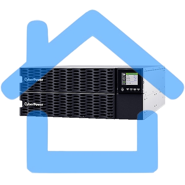 Источник бесперебойного питания CyberPower OL10KERTHD Online 10000VA/10000W USB/RS-232/Dry/EPO/SNMPslot/BM/ENV/RJ11/45/ВБМ (6 IEC С13, 1 IEC C19, terminal)