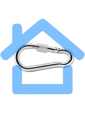 Карабин с гайкой DIN 5299D, 6,0мм