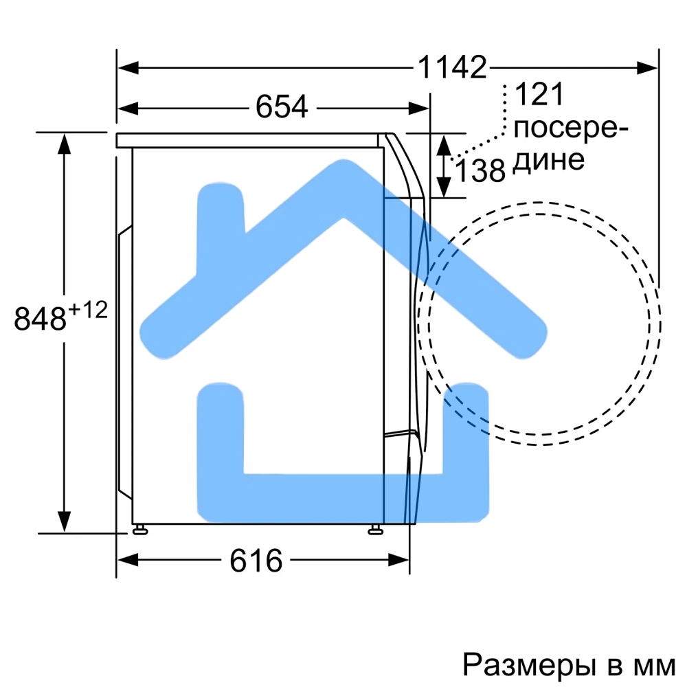 Стирально-сушильная машина Bosch WNC254A0ME белый, загр.фронтальная, макс.: 10,5 кг, 1400 об/мин, класс: D