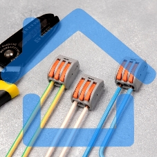 Клемма соединительная многоразовая Rexant 3-проводная, серая, 0.08-4 мм² (20 шт./уп.)