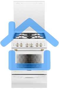 Плита газовая Gefest ПГ 6100-02 0181 белый, конфорок 4 шт, духовка 52 л, 60 см x 85 см x 60 см