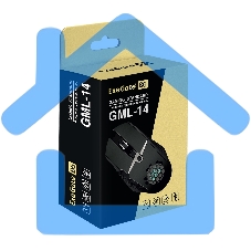 Мышь проводная ExeGate Gaming Standard Laser GML-14 черный, 4000 dpi, USB, кнопки - 8