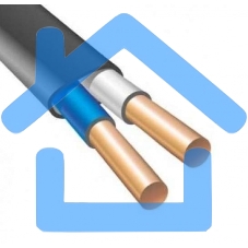 Кабель ВВГ-Пнг(А) 2х1.5 ок (N) 0.66кВ (бухта 50м) (шт) АЛЬФАКАБЕЛЬ 45976