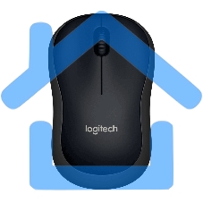 Мышь беспроводная Logitech B220 Silent черный, 1000 dpi, радиоканал, USB, кнопки - 3