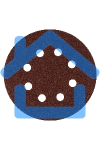 Круг абразивный Matrix на ворсовой подложке под 