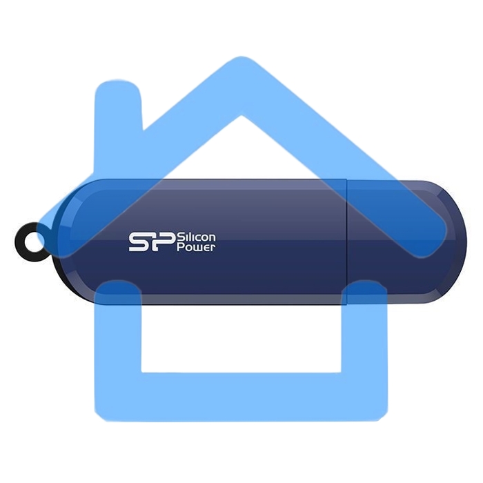 Флешка USB 16 Gb Silicon Power LuxMini 320, USB 2.0, Синий