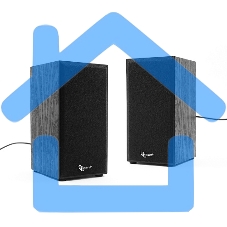 Акустическая система Gembird SPK-203, черный МДФ,2х3 Вт, регулятор громкости, USB