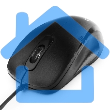 Мышь проводная Gembird MOP-100 черный, 1000 dpi, USB, кнопки - 3