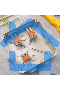 Клемма соединительная многоразовая Rexant 3-проводная, серая, 0.08-4 мм² (20 шт./уп.)