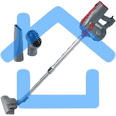 Пылесос вертикальный Galaxy GL 6255 серый/красный, питание от сети, 150 Вт, уборка сухая, пылесборник 0.8 л