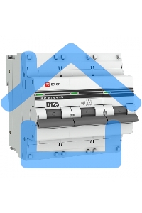 Выключатель автоматический модульный 3п D 125А 10кА ВА 47-100 PROxima EKF mcb47100-3-125D-pro