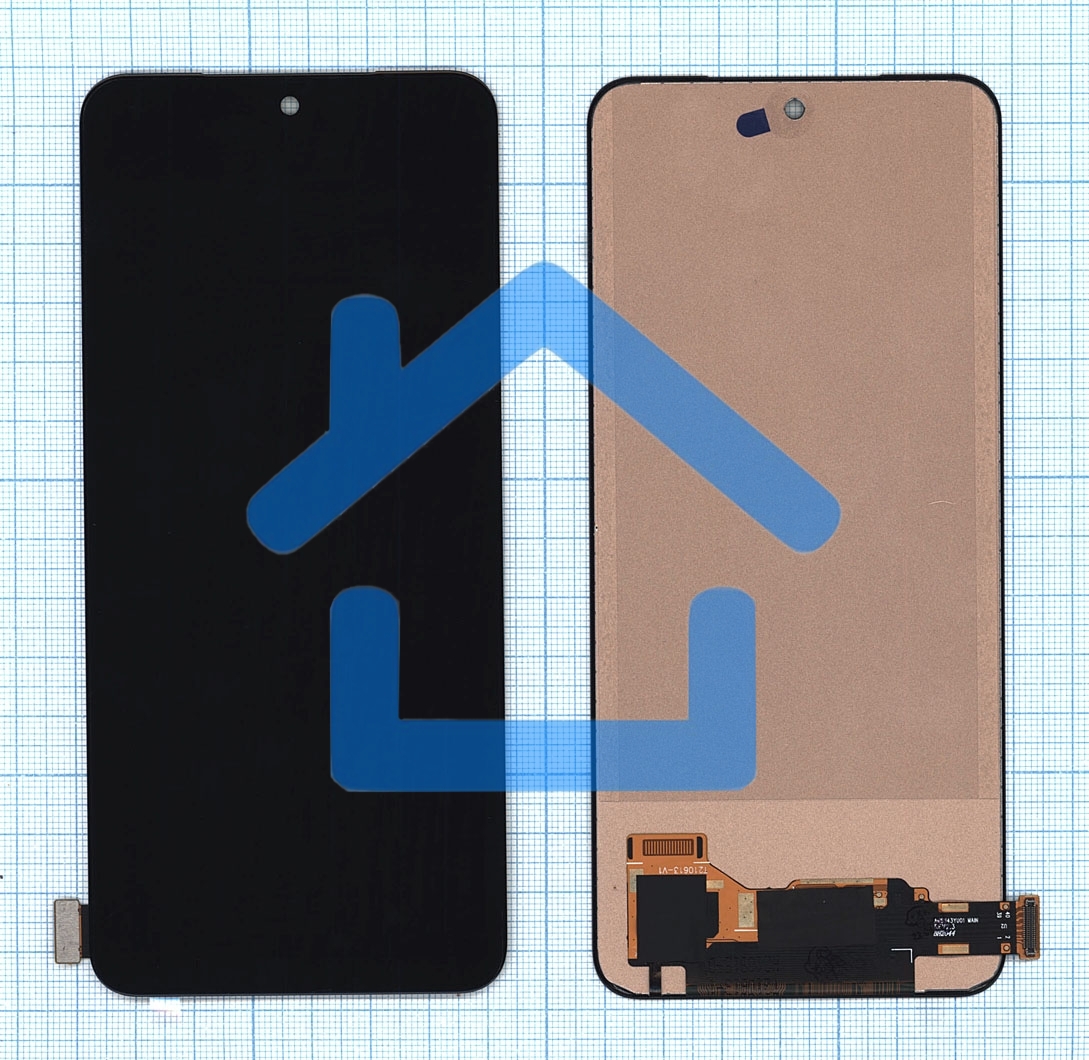 Дисплей для Xiaomi Redmi Note 10, Redmi Note 10S, Poco M5s (TFT) черный