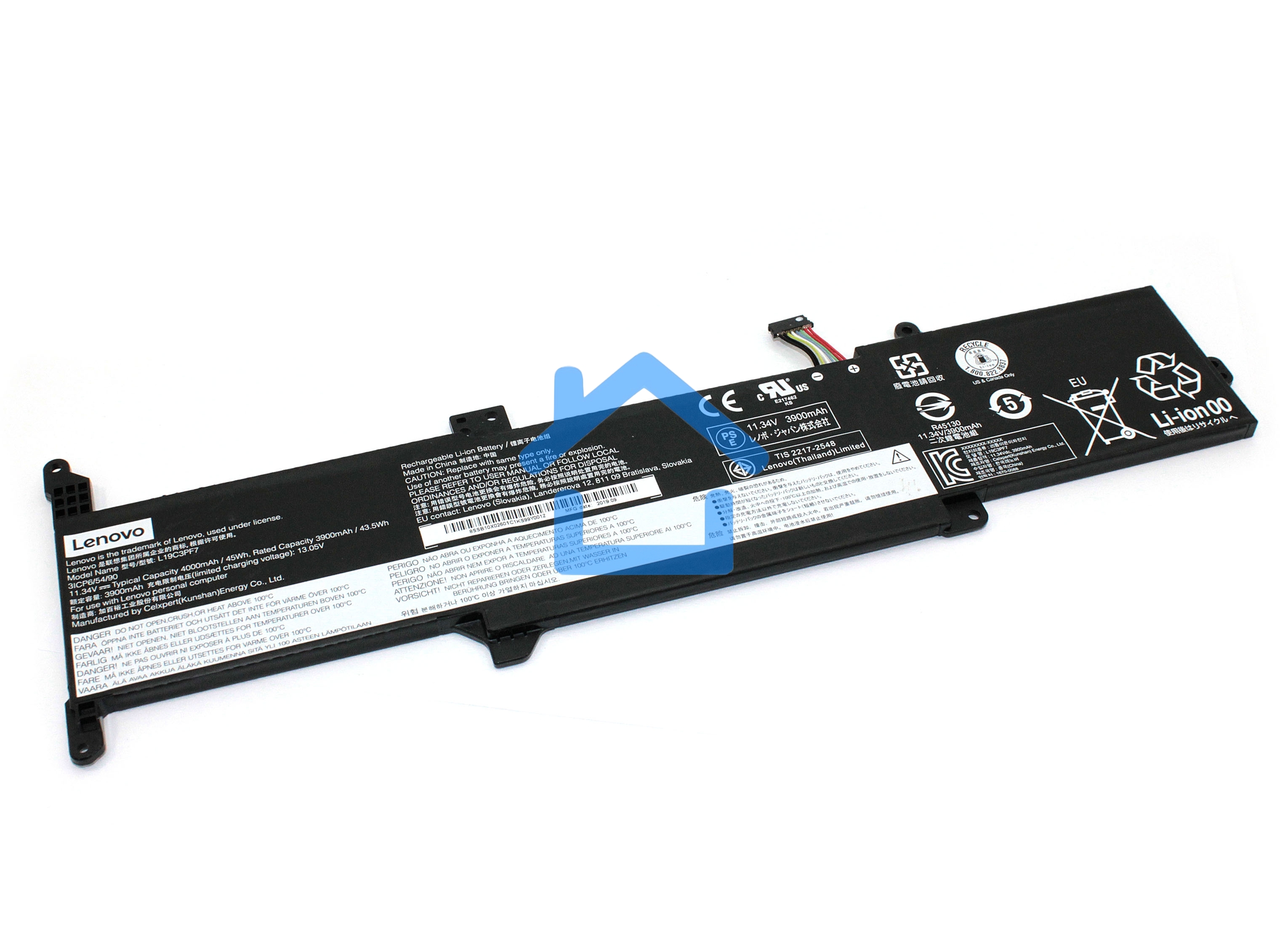 Аккумуляторная батарея для ноутбука Lenovo IdeaPad 3-14 11,34V 45Wh Orig
