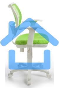 Кресло компьютерное Бюрократ CH-W797/SD/TW-18 TW-18 салатовый, спинка сетка, сиденье салатовый, колеса белый/салатовый, пластик белый