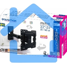 Кронштейн Kromax DIX-17 BLACK (для LED/LCD телевизоров 22