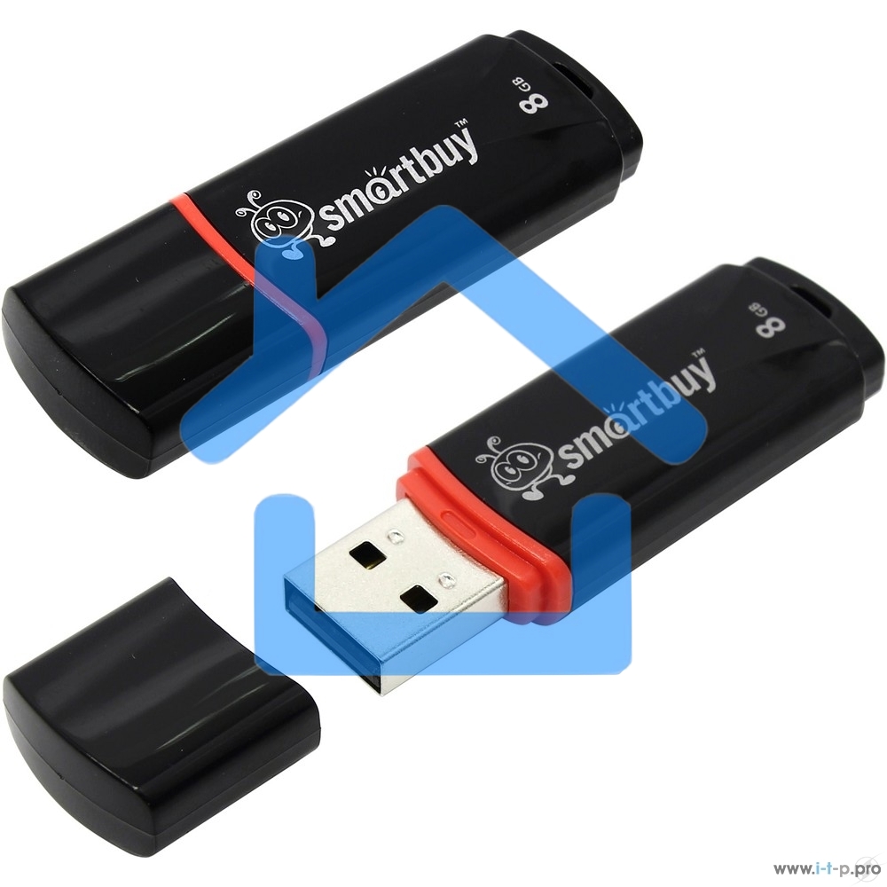 Флешка USB R/W SmartBuy R/W Crown Black SB8GbCRW-K, 8Gb