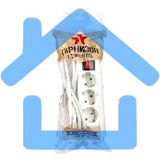 Сетевой фильтр Гарнизон ELB-G3-W-2, 3 евророзетки с выключателем и заземлением, допустимый ток 16А, длина 2м.