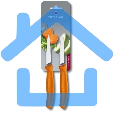 Набор ножей кухонных Victorinox Swiss Classic (6.7606.L119B) компл.:2шт оранжевый блистер