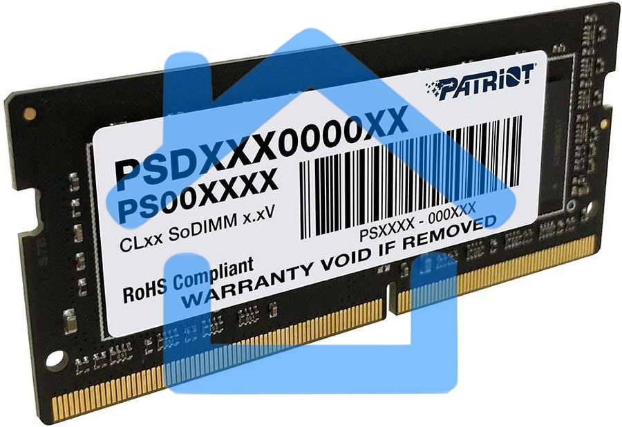 Оперативная память Patriot Signature, DDR4, 16Gb (1x16 Gb), 3200 MHz, CL22, SO-DIMM
