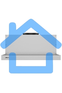 Вытяжка телескопическая Evelux TEL 50 X серый, 50 см, 710 куб. м/ч, 47 дБ