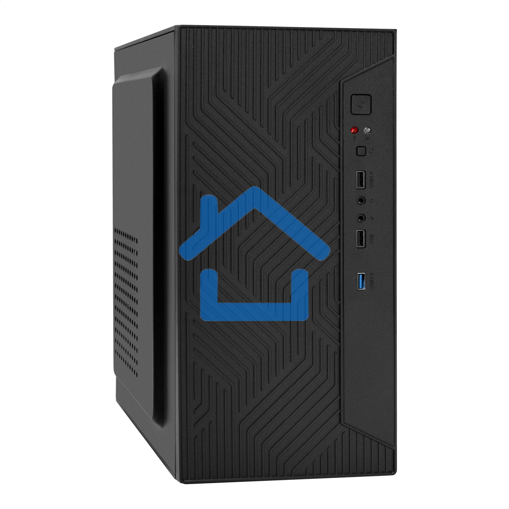 Компьютерный корпус Minitower ExeGate BAA-303U-AAA350 (mATX, БП AAA350 с вент. 8см, 2*USB+1*USB 3.0, HD Audio, черный)