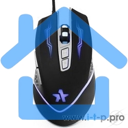Мышь проводная Гарнизон GM-730G черный, 3200 dpi, USB, кнопки - 7