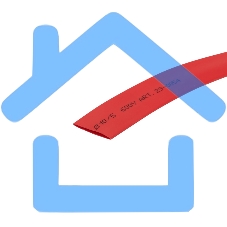 Трубка термоусаживаемая 10.0/5.0мм красн. ролик 2.44м Rexant 29-0054