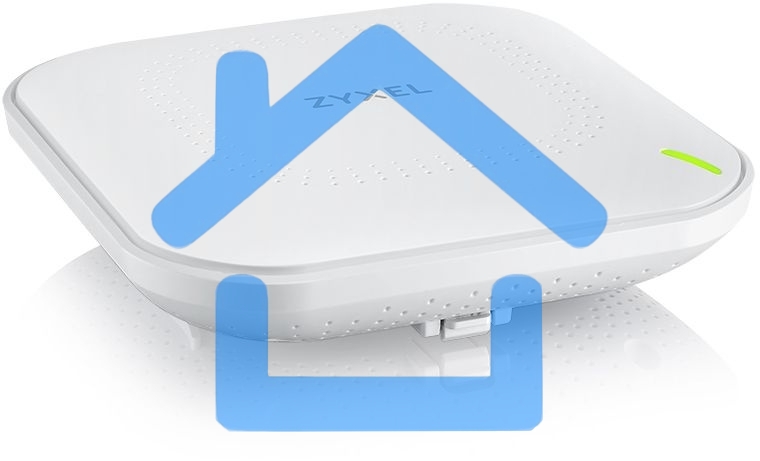 Гибридная точка доступа Zyxel NebulaFlex NWA50AX, WiFi 6, 802.11a/b/g/n/ac/ax (2,4 и 5 ГГц), MU-MIMO, антенны 2x2, до 575+1200 Мбит/с, 1xLAN GE, PoE, без поддержки Captive portal и WPA-Enterprise, защ