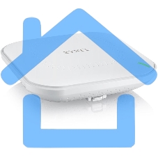 Гибридная точка доступа Zyxel NebulaFlex NWA50AX, WiFi 6, 802.11a/b/g/n/ac/ax (2,4 и 5 ГГц), MU-MIMO, антенны 2x2, до 575+1200 Мбит/с, 1xLAN GE, PoE, без поддержки Captive portal и WPA-Enterprise, защ