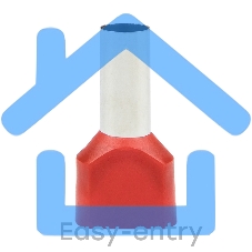 Наконечник штыревой втулочный изол. НШвИ(2) 10.0-14 (уп.50шт) EKF nhvi2-10.0-14