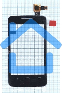 Сенсорное стекло (тачскрин) для Alcatel One Touch Tribe 3041D черное